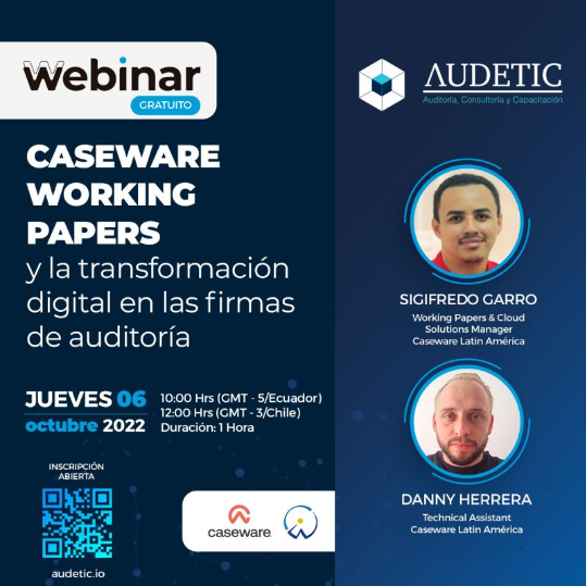 Webinar gratuito “Caseware Working Papers y la transformación digital en las firmas de auditoría”